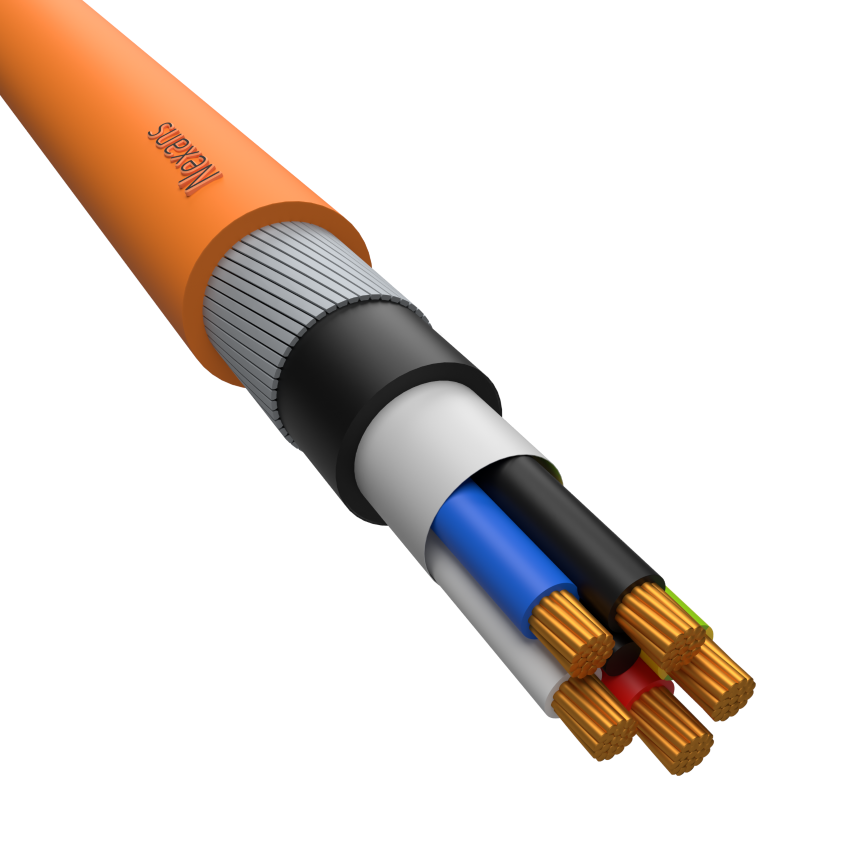 XLPE/PVC SWA 4C+E 0.6/1kV Circular